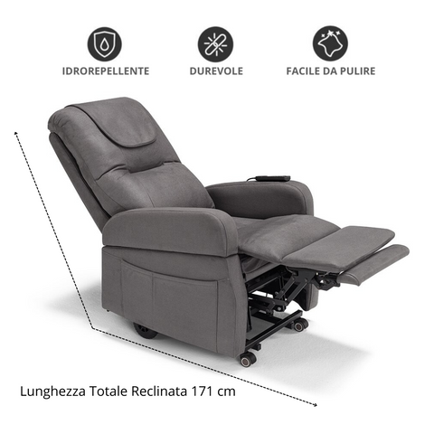 Poltrona elettrica relax 4 motori 2+2 Dubai con Batteria e Drive System