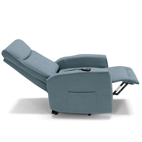 Poltrona elettrica relax 2 motori Londra Design Moderno 2 ruote direzionali