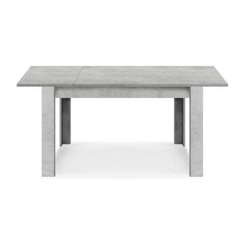 Tavolo in legno melaminico allungabile finitura cemento