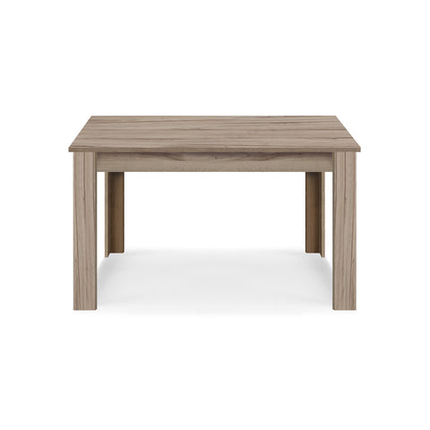 Tavolo in legno melaminico allungabile finitura noce