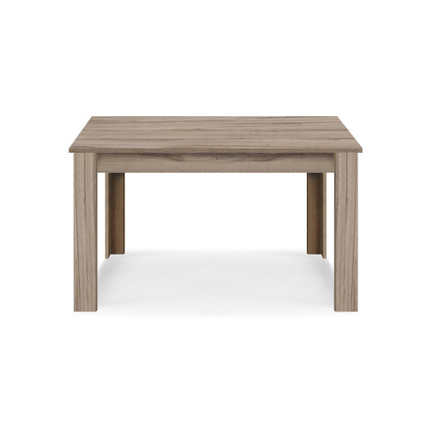 Tavolo in legno melaminico allungabile finitura noce